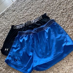 Under armor athletic shorts. 2-pack